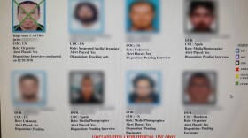 An image of documents obtained by NBC 7 of journalists, activists and attorneys who are reportedly part of a U.S. Government database. 
