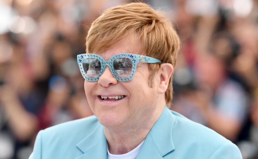 Elton John attends the photocall for the movie "Rocketman" during the 72nd annual Cannes Film Festival on May 16, 2019 in Cannes, France.