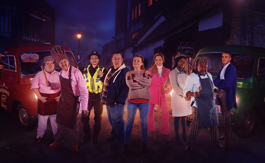 Ethan Lawrence as Ray, Paul Whitehouse as Monty, Shobna Gulati as Vicky, Johnny Vegas as Terry, Sian Gibson as Gemma, Sarah Hadland as Monica, Olivia Nakintu as Julie, Jason Barnett as Cappy and Layton Williams as Sam