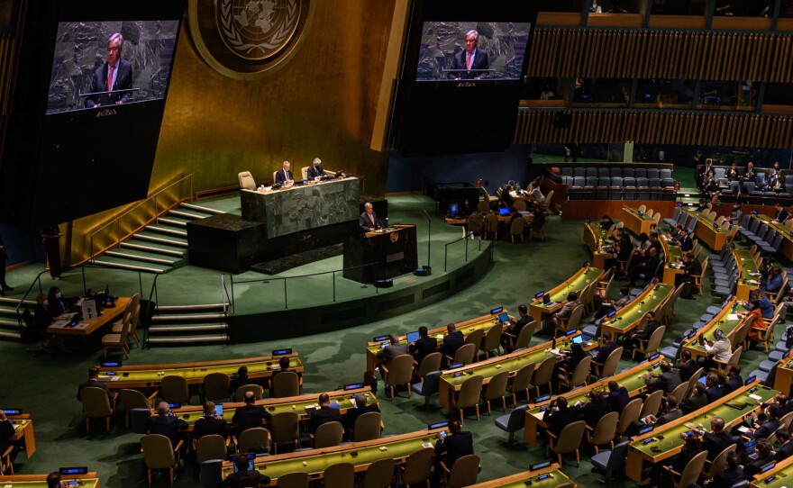 U.N. Secretary-General António Guterres says we are facing "a time of nuclear danger not seen since the height of the Cold War." His remarks came at the 2022 Review Conference of the Parties to the Treaty on the Non-Proliferation of Nuclear Weapons at the United Nations in New York City.