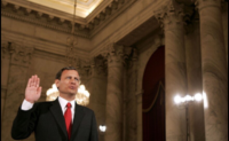 During the first day of confirmation hearings for Sonia Sotomayor, several senators revisited battles over the confirmation of Chief Justice John Roberts, pictured here on the first day of his confirmation hearings in 2005.