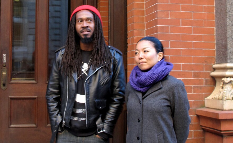 Rico Washington (left) and Shino Yanagawa once lived in public housing. Their exhibit profiling current and former public housing residents, We The People, is on display at the Brooklyn Historical Society until March 11.