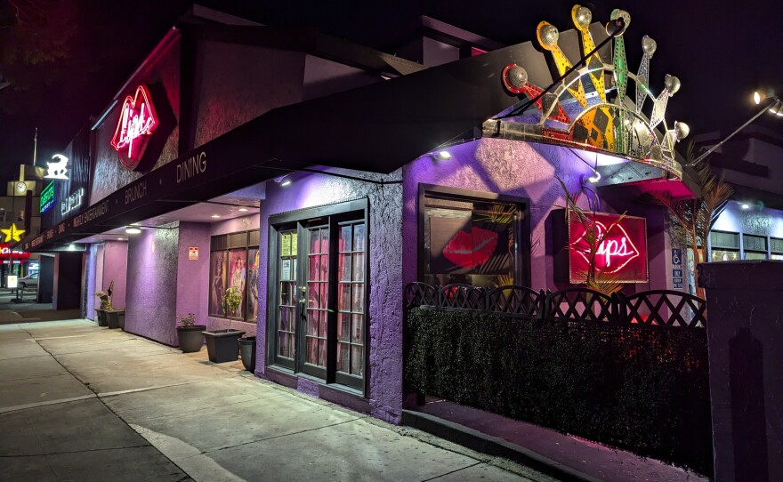 The lips have a real crown in its signaling at the Drag Palace on El Cajon Blvd. January 13, 2025