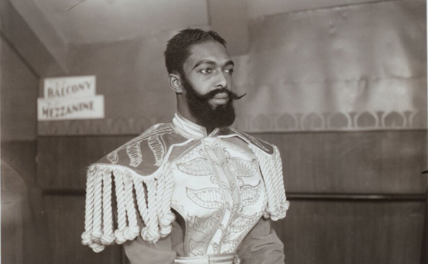 This photo from the Billy Rose Theatre Collection — labeled simply "Macbeth, by William Shakespeare, photo file 'A' " — is among the NYPL's restriction-free downloads.