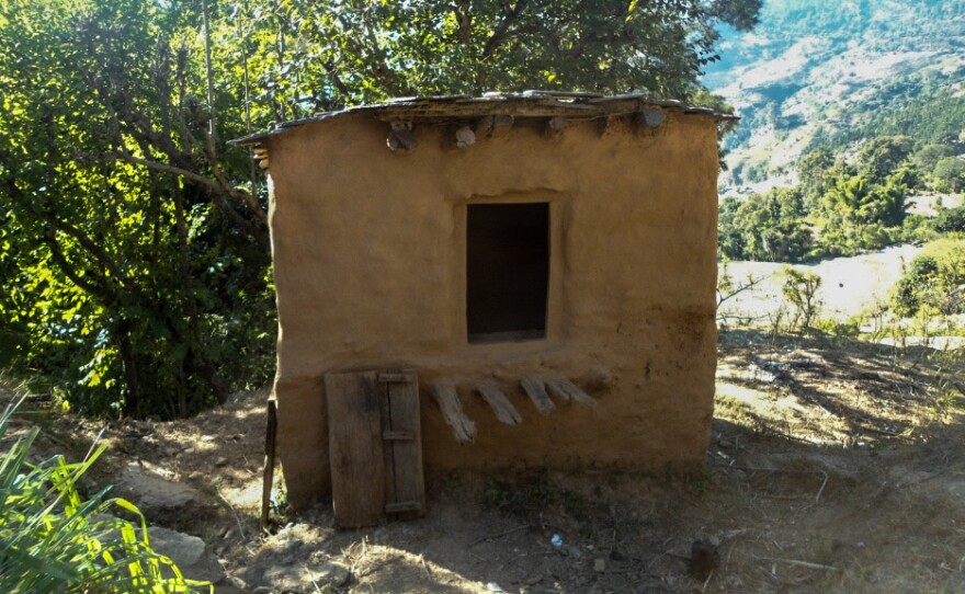 Dambara Upadhyay died alone inside this shelter. She was following the practice of menstrual exclusion that is common in parts of western Nepal: sleeping outside the home during menstruation.