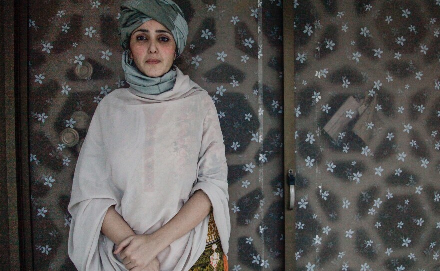 Ayesha Gulalai, 29, a parliamentarian, accused her boss of sexually harassing her. She now wears a turban, typically a male headdress, as a sign of her strength.