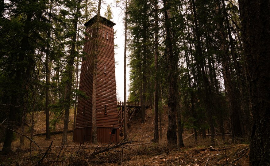 A building completed by the Civilian Conservation Corps in 1933 for hanging and drying fire hoses in Glacier National Park in Montana is still used for that purpose today.
