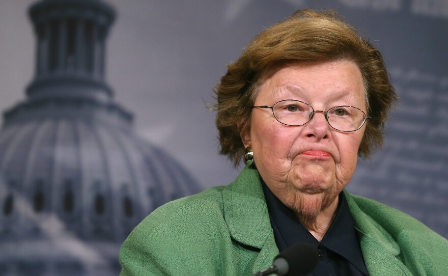 Longtime Maryland Democrat Barbara Mikulski has served in the Senate since 1987.