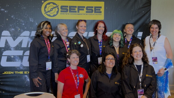A few of the 65 If/Then Ambassadors and scientists running Mission Control at Comic-Con. July 24, 2026