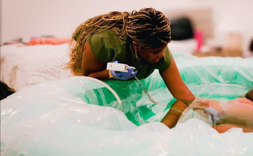 Nadia Gramby spends her days and many nights as a midwife caring for other moms and babies across Alabama, where she lives and practices.