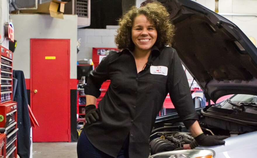 Patrice Banks own the Girls Auto Clinic in Upper Darby, Pa.