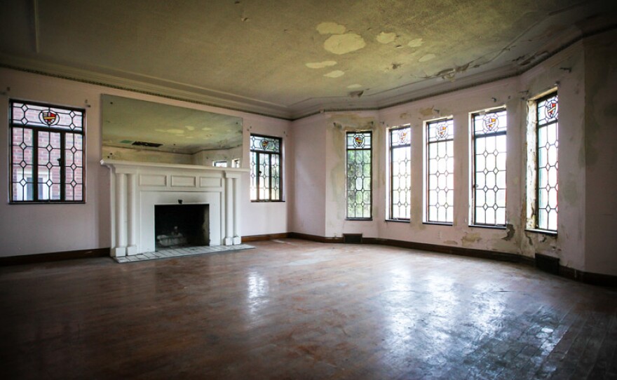 Interior of the Detroit home that the family plans to renovate themselves.