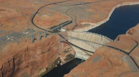 The Glen Canyon Dam in Lake Powell, Arizona is seen in this undated photo. 

