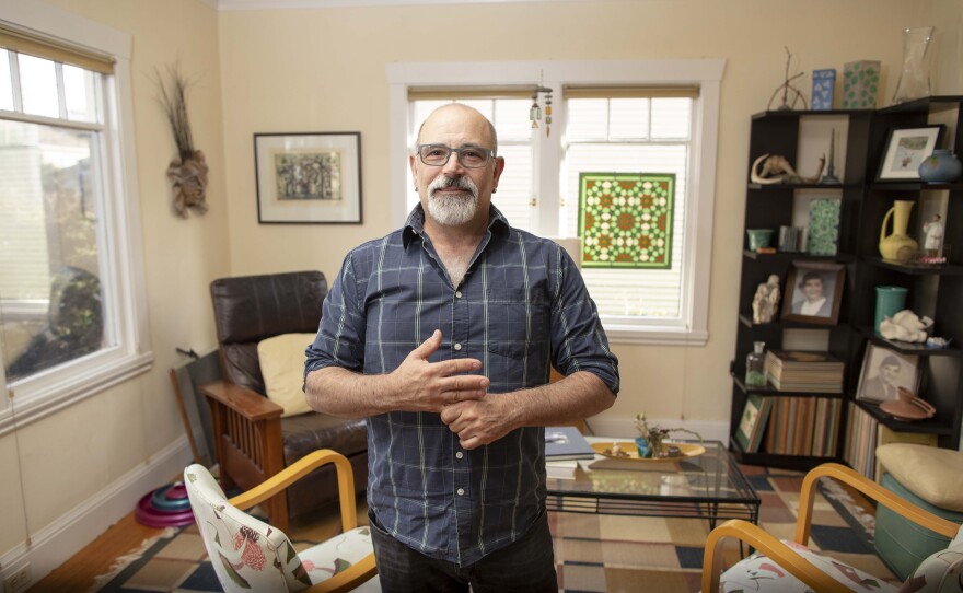 Don Weinger stands in his home in this undated photo.