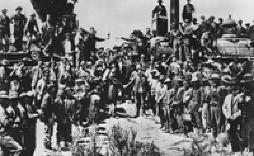 The original photo commemorating the completion of the first transcontinental railroad in 1869 did not include Chinese laborers.