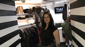 Designer Anastasiya Rudnik is a co-owner of the Ukrainian Street Wear shop in central Kiev.
