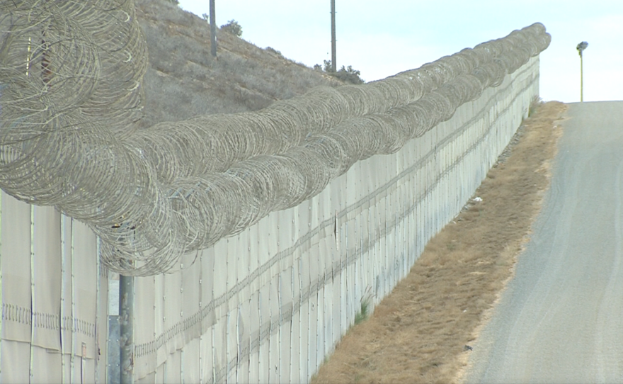 The border fence between San Diego and Tijuana is pictured, Sept. 19, 2016.