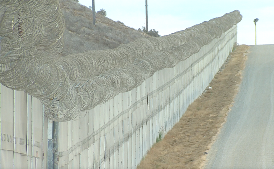 The border fence between San Diego and Tijuana is pictured, Sept. 19, 2016. 