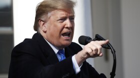 President Donald Trump speaks during an event in the Rose Garden at the White House to declare a national emergency in order to build a wall along the southern border, Friday, Feb. 15, 2019 in Washington.