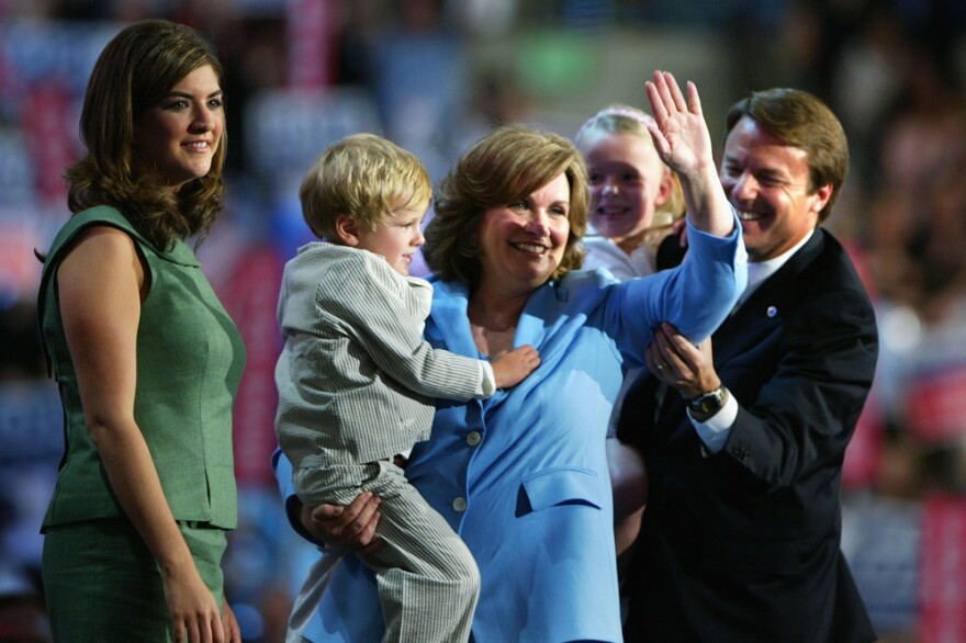 Elizabeth Edwards, born in 1949 in Jacksonville, Fla., died Dec. 7, at her home in Chapel Hill, N.C., after battling cancer. She was 61. Here, she is seen with her daughter Cate, son Jack, daughter Emma, and her husband, Sen. John Edwards, while he was running for vice-president in 2004.