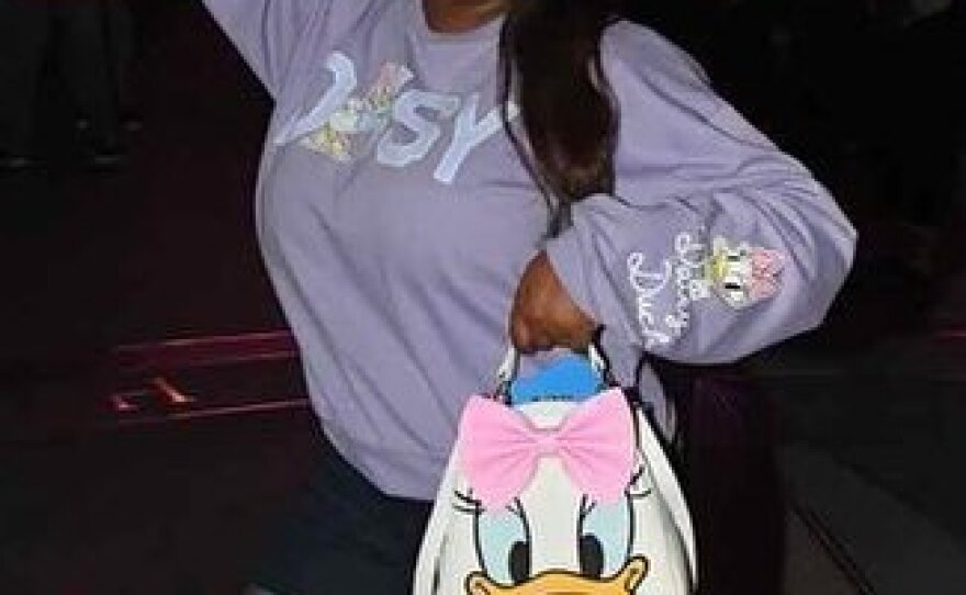 Chanée Hill at Disneyland in 2021.