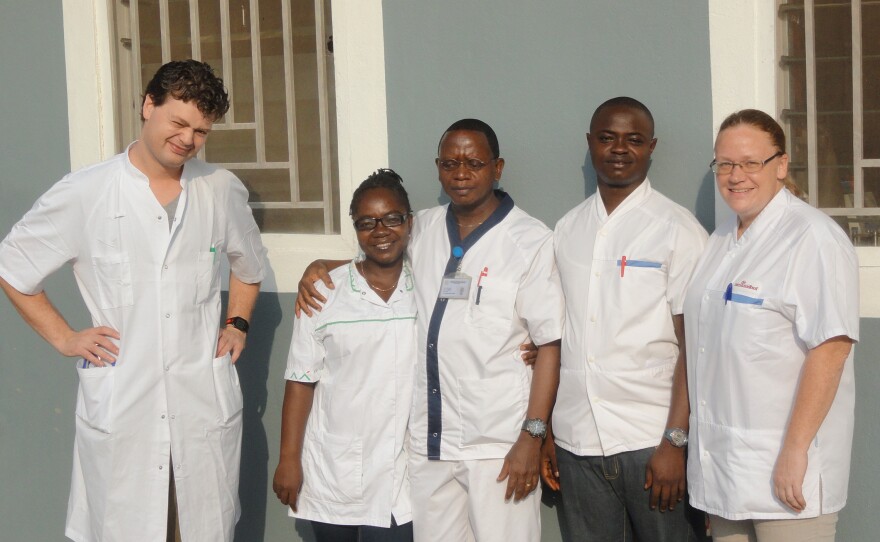 Left to Right: Nick Zwinkels, Isata Shami, Yankuba Sesay, Mohammed Nayuba and Erdi Huizenga