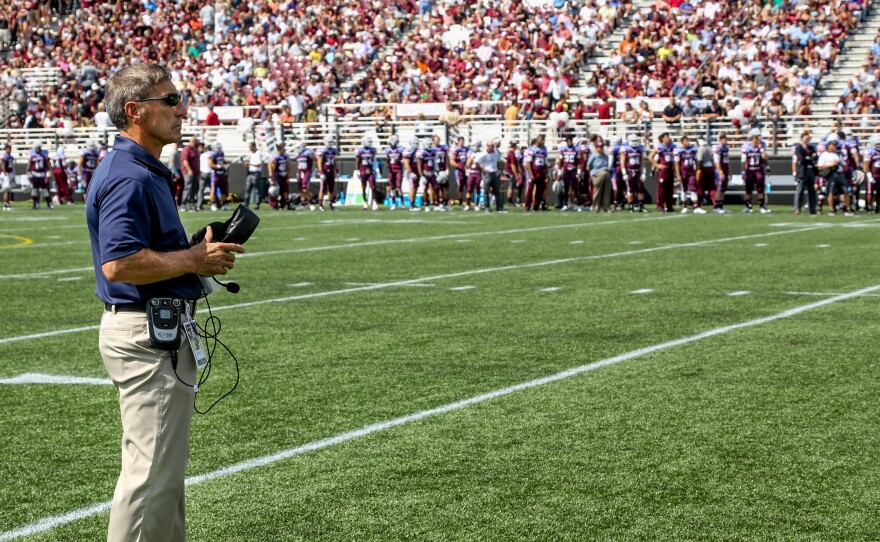 Al Bagnoli, pictured here during a recent game against Fordham University, is invigorating the Columbia University football team. After tough seasons with a losing record, he's optimistic that his new approach can turn the team around.