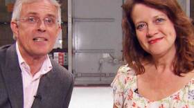 Philip Bretherton and Moira Brooker, hosts of "Behind The Britcom: From Script To Screen."