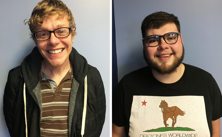 (Left) Terry Lilly, 36, of Charleston, W. Va., has been clean about four months. (Right) Jarrod Book, 24, of Akron, Ohio, says his heroin addiction, and the criminal justice system, brought him to Recovery Point.