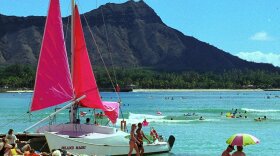 Waikiki Beach in Honolulu. Undercover police in Honolulu say they need to be exempt from laws barring sex with prostitutes because sometimes they can't reveal their identities too soon.