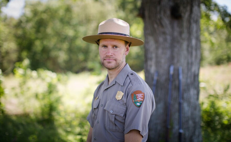 Brandon Bies, superintendent of the National Park Service's Manassas site, is also an archaeologist and Civil War expert.