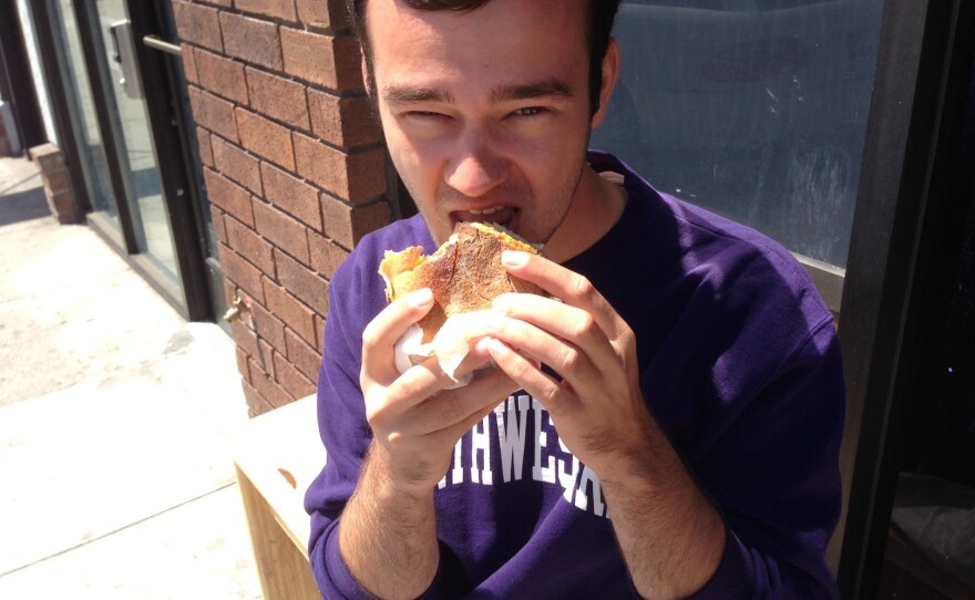 Intern/supermodel Seth Kelley.