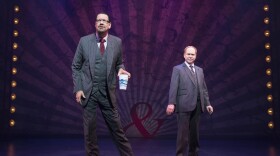 Penn and Teller take the stage on Broadway at the Marquis Theatre.