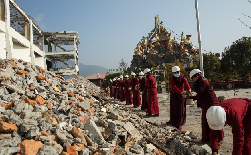 The nuns have helped with rebuilding efforts after the 2015 earthquake that caused widespread destruction in Nepal.