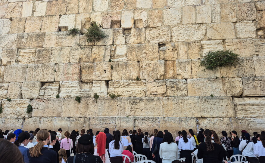 The distinctive screaming calls of the swifts mix with the songs and prayers of those who come to this Jewish site of worship.