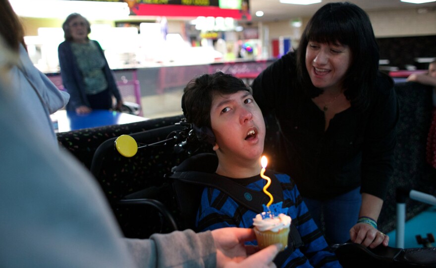 Justin Lee just turned 16. To celebrate, his parents rented out a roller rink and invited other children with cerebral palsy and their families.