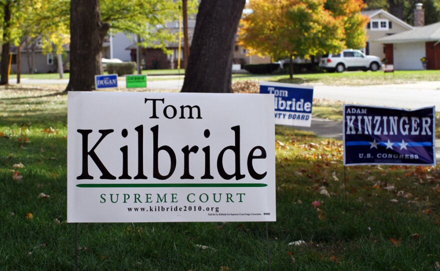 Illinois Supreme Court Justice Tom Kilbride is running for a second 10-year term on the court. So far, the race has been flooded with almost $3 million, and experts say the race's outcome could have a lasting impact on the court system's independence.