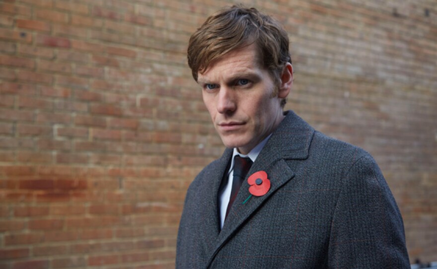 Shaun Evans as Endeavour Morse.