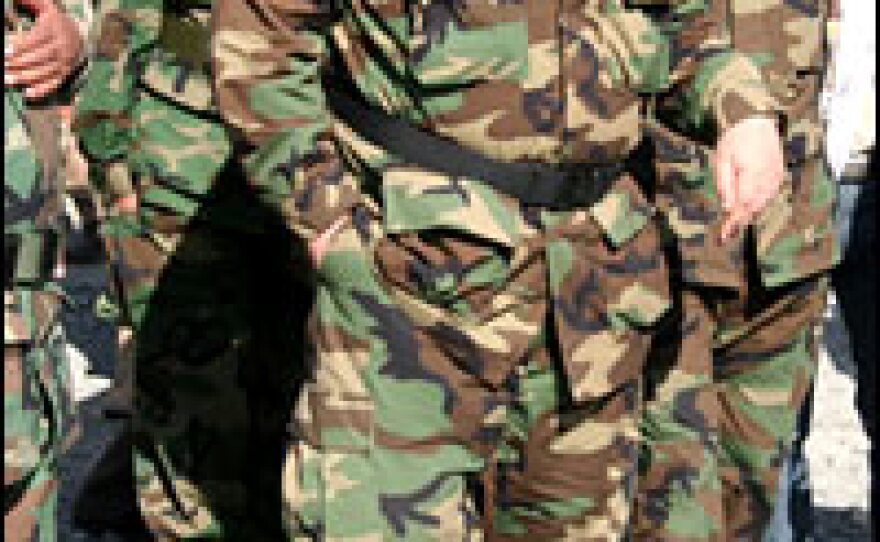 Gen. Abdul Rahim Wardak (center), Afghanistan's defense minister, has led troops with distinction through several wars, and says with pride that Afghanistan has been a "warrior nation since the beginning." With the right equipment and resources, he says, Afghans can defend their country "better than anyone else."