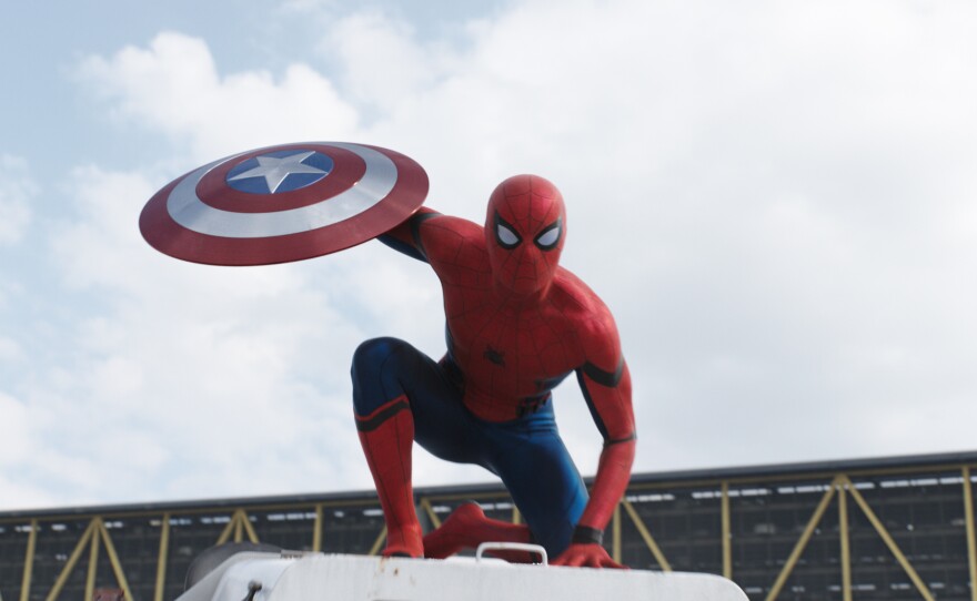 Both Spider-Man and Captain America are "suped"-up versions of our middle class selves.