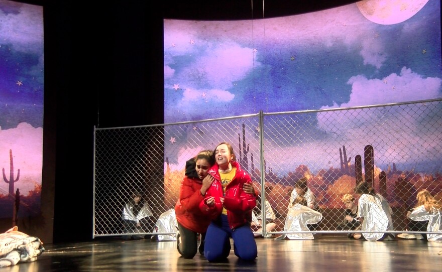 From the rehearsal of "Pancho Rabbit and the Coyote." Jan. 13, 2025