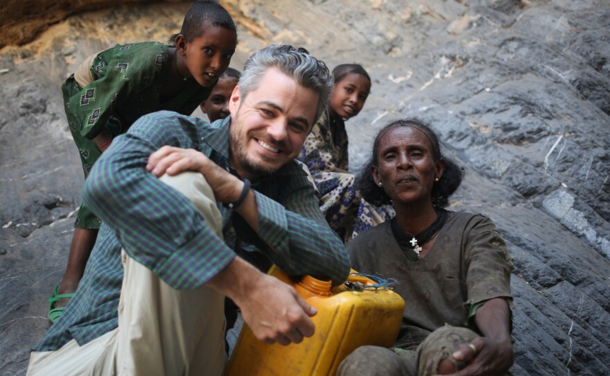 Charity:Water CEO and Founder Scott Harrison, on a trip to Ethiopia.