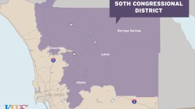 A map shows California's Congressional District 50, May 2018.