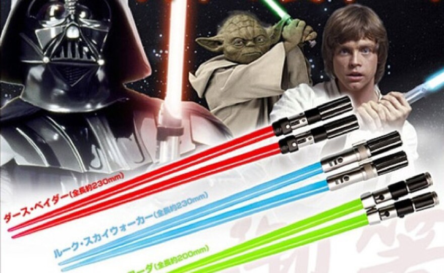 Light saber chopsticks.