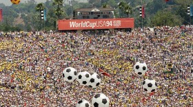 Soccer fans fill the Rose Bowl in Pasadena, Calif., prior to the World Cup final between Brazil and Italy on July 17, 1994.