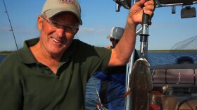 In Port Aransas, Texas, Joseph Rosendo tries his hand at fishing.