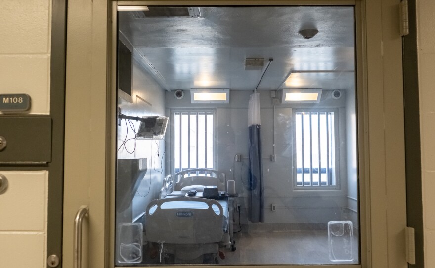 One of the cells in the Transitional Care Unit at the Minnesota Correctional Facility at Oak Park Heights.