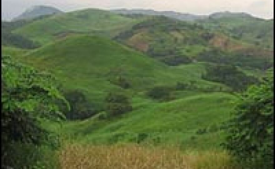 The lush, green mountains of central Costa Rica are where most of the rain falls and most of the country's electricity is generated.