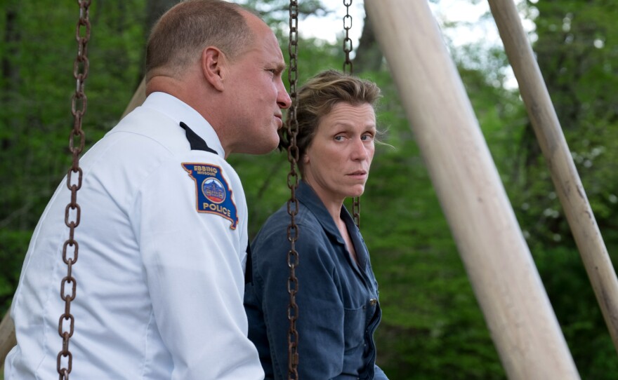 Woody Harrelson and Frances McDormand just received Oscar nominations for best supporting actor and best actress respectively for "Three Billboards Outside Ebbing, Missouri."