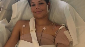 Keane Webre-Hayes resting inside a hospital room at Rady Children’s Hospital, San Diego, October 1, 2018. 


